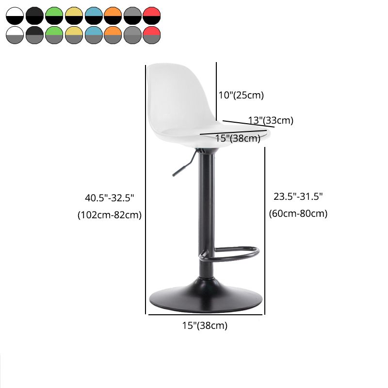 Modern Style Single Bar-stool with Adjustable Height Bucket Seat for Counter Kitchen Clearhalo 'Bar Furniture' 'Bar Stools' 'bar_stools' 'furn' 'furn_bar_stools' 'furniture_bar_stools' 'Kitchen & Dining Furniture' 'kitchen&dining_furn' 'kitchen' 'kitchen_furn' Furniture' 1200x1200_24474c8f-25c7-44ce-aa33-eeff6fd3a228