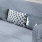Fabric Square Arm Sleeper Contemporary Styled Futon Sleeper Sofa Bed