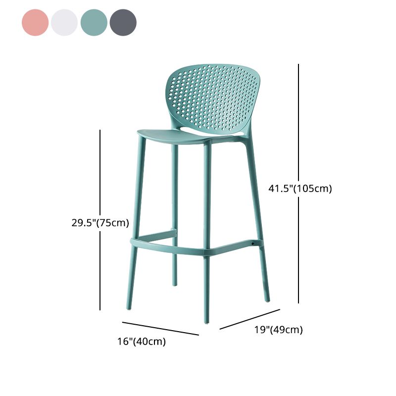 Modern Plastic Counter & Bar Stool Low Back Footrest Stool for Coffee Shop Clearhalo 'Bar Furniture' 'Bar Stools' 'bar_stools' 'furn' 'furn_bar_stools' 'furniture_bar_stools' 'Kitchen & Dining Furniture' 'kitchen&dining_furn' 'kitchen' 'kitchen_furn' Furniture' 1200x1200_2448e706-9876-4c06-8db4-ab4d0fee782f