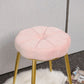 Velvet Upholstered Ottoman Velvet Colored Flower Shape Metal Frame Ottoman Clearhalo 'furn' 'furn_ottomans_poufs' 'Furniture' 'Living Room Furniture' 'Ottomans & Poufs' 'ottomans_poufs' 1200x1200_2449af63-471f-4348-87a4-e8458105dbf0