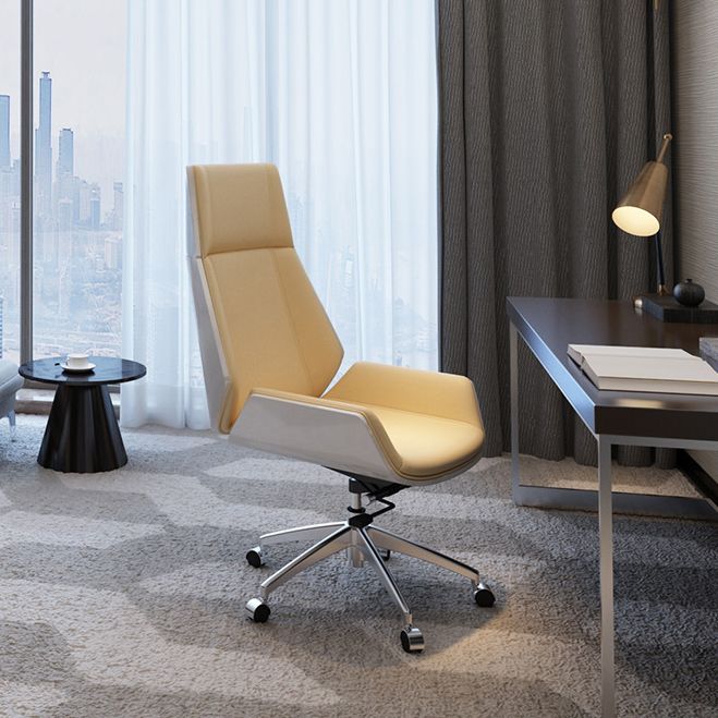 Executive Ergonomic Desk Chair Silver Metal Frame Modern Office Chair Clearhalo 'furn' 'furn_office_chair' 'Furniture' 'furniture_office_chair' 'Office Chairs' 'Office Furniture' 'office_chair' 1200x1200_244a924f-8d0e-4514-9ea4-a22680579df3