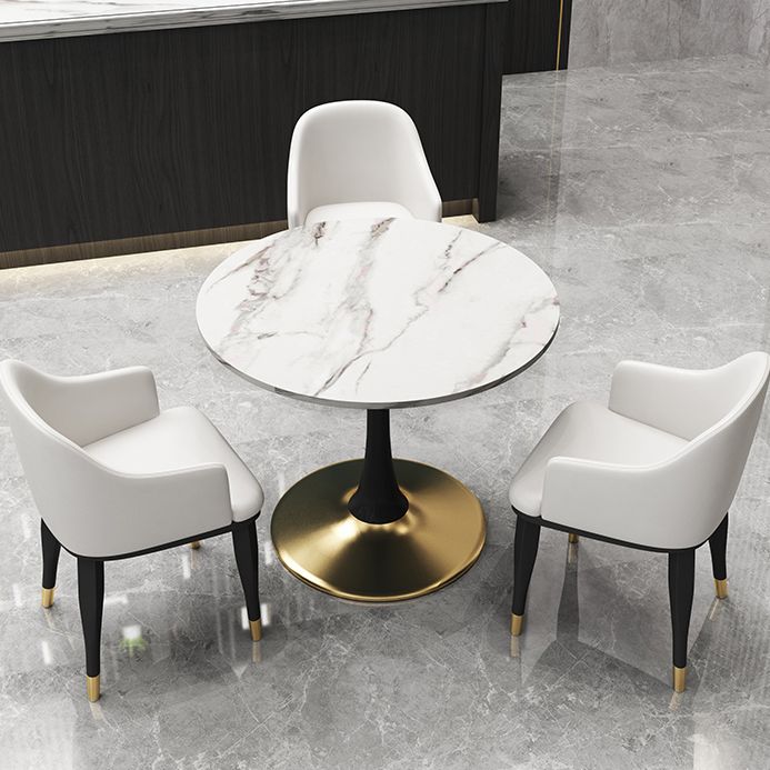 31.5-inch Metal Contemporary Dining Table Round Table for Kitchen and Dining Room Clearhalo ' dining_table' 'Dining Tables & Seating' 'Dining Tables' 'furn' 'furn_dining_table' 'Furniture' 'furniture_dining_table' 'Kitchen & Dining Furniture' 'kitchen&dining_furn' 'kitchen' 'kitchen_dining_table' 1200x1200_244b7a09-2db1-4689-a077-c03fbc063f6f