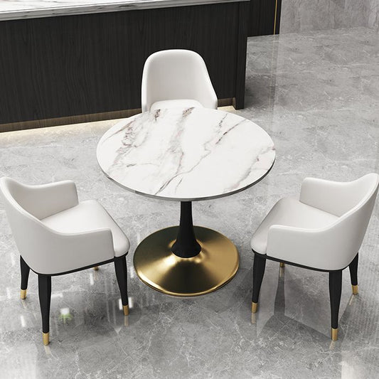 31.5-inch Metal Contemporary Dining Table Round Table for Kitchen and Dining Room Clearhalo ' dining_table' 'Dining Tables & Seating' 'Dining Tables' 'furn' 'furn_dining_table' 'Furniture' 'furniture_dining_table' 'Kitchen & Dining Furniture' 'kitchen&dining_furn' 'kitchen' 'kitchen_dining_table' 1200x1200_244b7a09-2db1-4689-a077-c03fbc063f6f