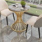 Nordic Round Stone Dining Table 1/3/4/5 Pieces Dining Set for Dining Room