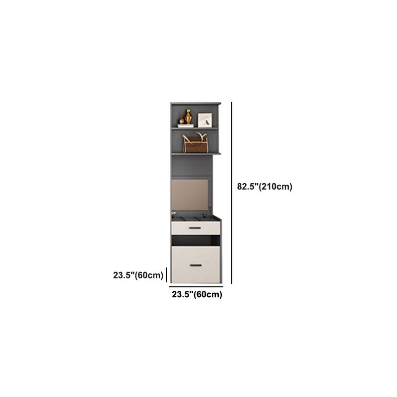 Color blanco Armario de madera Armario de armario de puerta cerrada para casa para casa