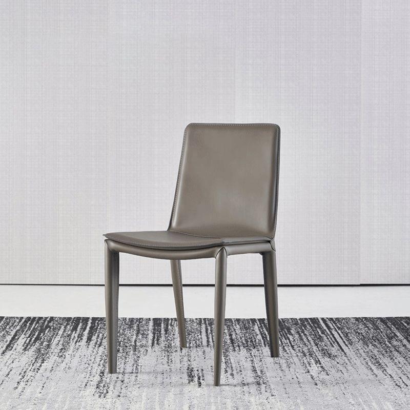 Sillas laterales sin brazo de silla de metal de comedor contemporáneo para la cocina