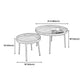 4 Legs Round Tray Top Coffee Table Contemporary Wood Coffee Table Clearhalo 'Coffee & Accent Tables' 'Coffee Tables' 'coffee_tables' 'furn' 'furn_coffee_tables' 'Furniture' 'Living Room Furniture' 1200x1200_2452c938-fd3f-4eaf-a41e-5b5e8c4a6267