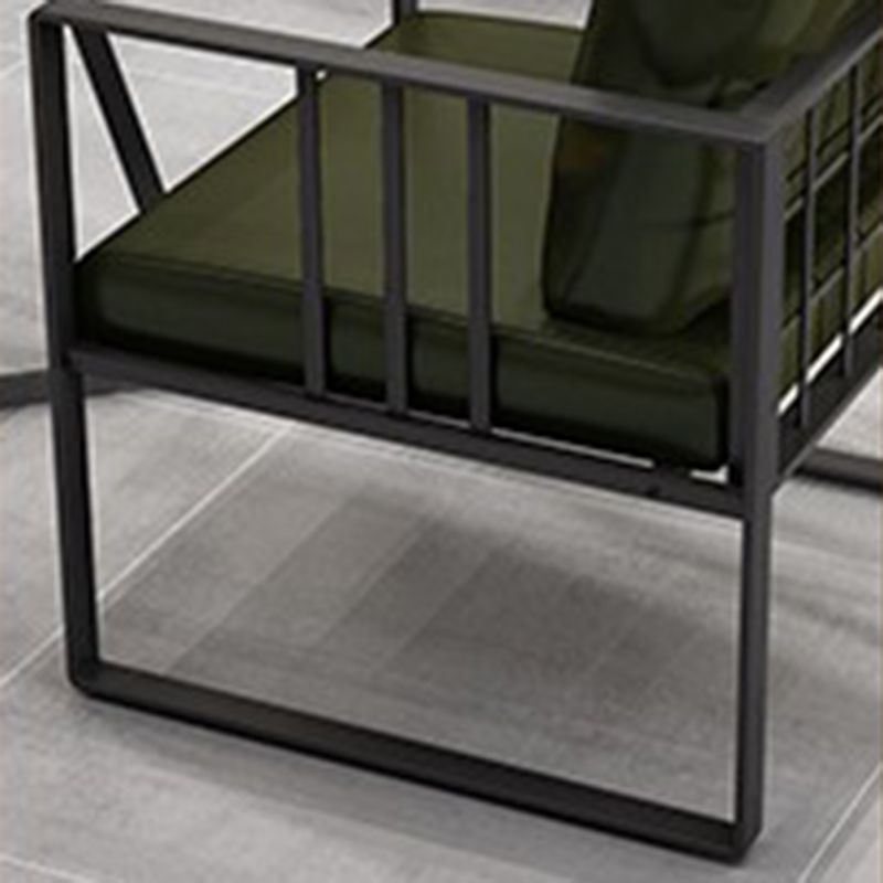 25,59 "H faux cuir carré canapé de bras carré contemporain canapé standard