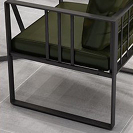 25,59 "H Faux Leder Square Arm Arm Sofa zeitgenössisches Standardsofa