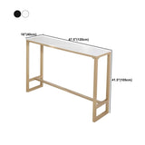 Tavolo da bar rettangolare in stile glam tavolo da bar in marmo finto per soggiorno