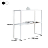 Tavolo console contemporanea di ferro con base di slitta per la base di accento Hall