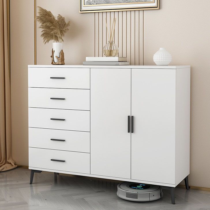 Sideboard di legno Scheda laterale in stile moderno con armadi e cassetti