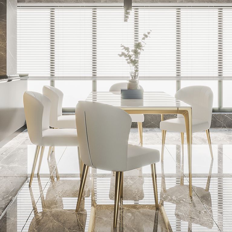 Sintered Stone Dining Table Luxury Style 4 Legs Base Rectangle Table for Dining Room Clearhalo ' dining_table' 'Dining Tables & Seating' 'Dining Tables' 'furn' 'furn_dining_table' 'Furniture' 'furniture_dining_table' 'Kitchen & Dining Furniture' 'kitchen&dining_furn' 'kitchen' 'kitchen_dining_table' 1200x1200_245834a7-3380-412f-81e4-e34d85b4b028