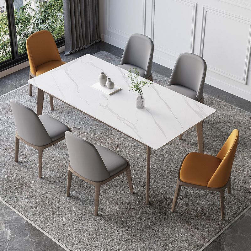 Modern Style Solid Wood Dining Set 1/4/5/7 Pieces Dining Set for Dining Areas Clearhalo 'Dining Room Sets' 'Dining Tables & Seating' 'dining_room_set' 'furn' 'furn_dining_room_set' 'Furniture' 'Kitchen & Dining Furniture' 1200x1200_245a4029-49d0-4735-8391-8ddf590ad75c