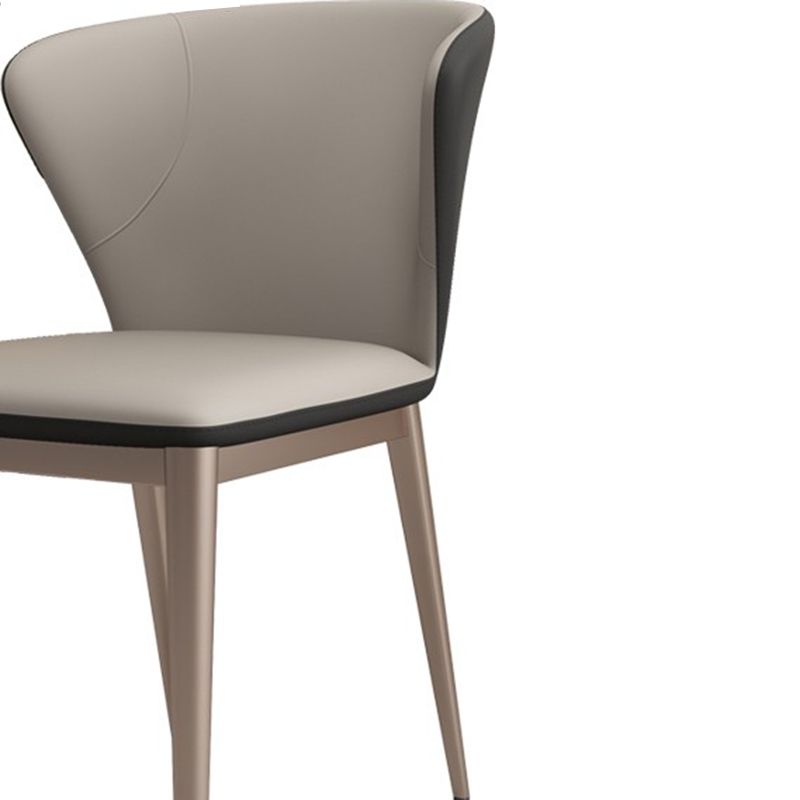 Upholstered Dining Side Chair Wingback Armless Dining Room  Chair