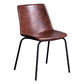 Contemporary Hotel Solid Back Side Chair Leather Matte Finish Dining Chair Clearhalo ' kitchen&dining_furn' 'Dining Chairs' 'Dining Tables & Seating' 'dining_chair' 'furn' 'furn_dining_chair' 'Furniture' 'furniture_dining_chair' 'Kitchen & Dining Furniture' 'kitchen' 1200x1200_245b56ee-6c6d-4fef-bd71-3e503ea5a7e1