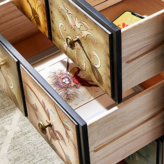 Traditional Storage Chest Solid Wood Dresser with 3/4/5 Drawers , 16.38 Inch W