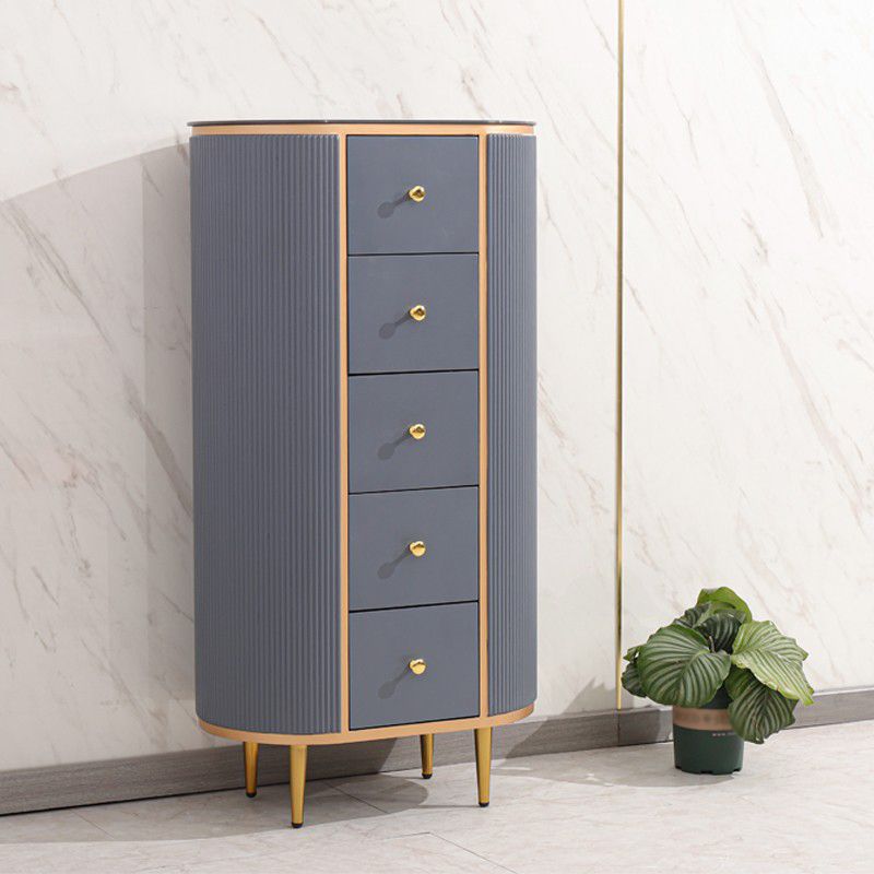 Modern Style Stone Buffet Sideboard 23.6"L Dining Room Buffet Server with Drawer Clearhalo 'buffet_sideboard' 'Buffets & Sideboards' 'furn' 'furn_buffet_sideboard' 'Furniture' 'Kitchen & Dining Furniture' 1200x1200_245e7fcb-7407-4b48-a3f1-bc699677545b