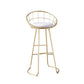 Contemporary Style Counter Stool Upholstered Bar Stool with Metal Base Clearhalo 'Bar Furniture' 'Bar Stools' 'bar_stools' 'furn' 'furn_bar_stools' 'Furniture' 'Kitchen & Dining Furniture' 1200x1200_2462c5c8-f3ae-4f47-8189-e11c4616075e