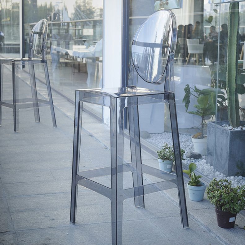 Acrylic Indoor Bar Stool Full Back Modern Square Arm-less Counter Stool Clearhalo 'Bar Furniture' 'Bar Stools' 'bar_stools' 'furn' 'furn_bar_stools' 'furniture_bar_stools' 'Kitchen & Dining Furniture' 'kitchen&dining_furn' 'kitchen' 'kitchen_furn' Furniture' 1200x1200_24660f7e-a462-4d00-889b-78c33ca6aec5