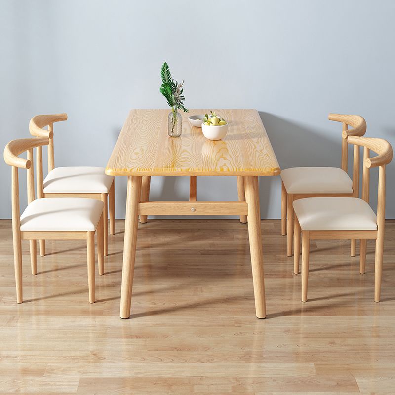 Home Modern Style MDF Dining Furniture Set Rectangle Dining Set with Wood Base Clearhalo 'Dining Room Sets' 'Dining Tables & Seating' 'dining_room_set' 'furn' 'furn_dining_room_set' 'Furniture' 'furniture_dining_room_set' 'Kitchen & Dining Furniture' 'kitchen&dining_furn' 'kitchen' 1200x1200_2466c568-4e27-4d1b-83f7-273dca8a3c5c