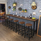 Modern Solid Wood Bar Dining Table Rectangle Bar Table in Brown Clearhalo 'Bar Furniture' 'Bar Tables' 'bar_tables' 'furn' 'furn_bar_tables' 'Furniture' 'Kitchen & Dining Furniture' 1200x1200_24688611-ebbb-4259-af96-919dfb14f42c