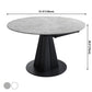 Modern Style Sintered Stone Dining Room Table Round Home Table with Metal Base Clearhalo ' dining_table' 'Dining Tables & Seating' 'Dining Tables' 'Furniture' 'furniture_dining_table' 'Kitchen & Dining Furniture' 'kitchen&dining_furn' 'kitchen' 'kitchen_dining_table' 1200x1200_246b4d98-c4e6-4feb-be47-fc178ad98d51