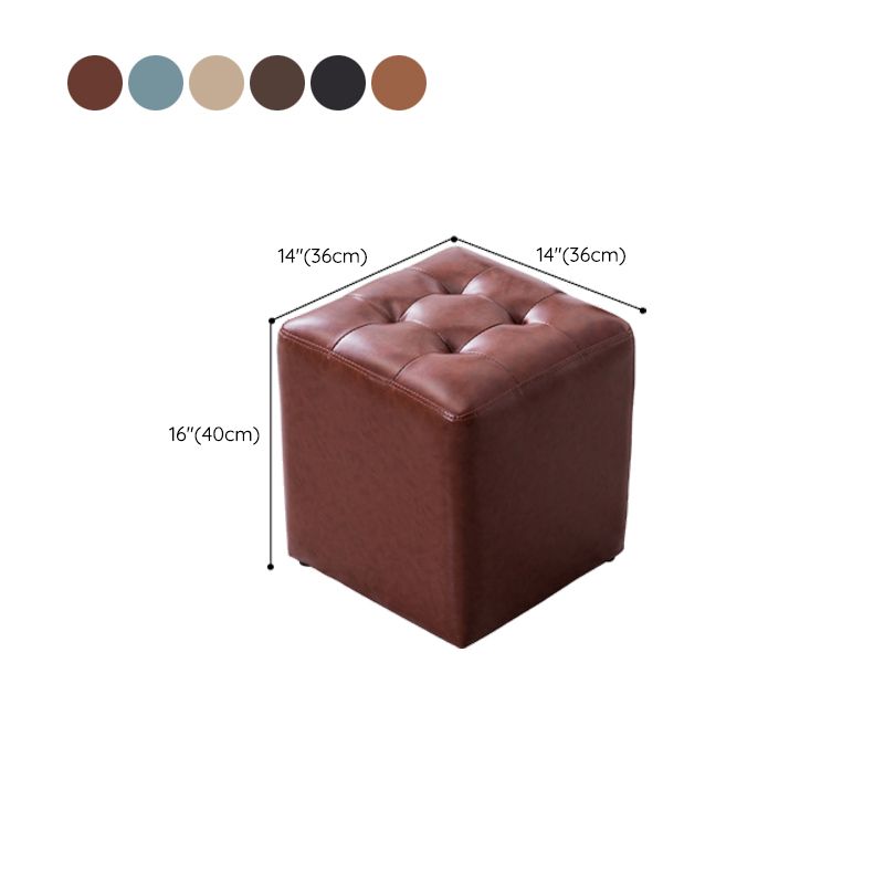 Modern Leather Pouf Water Resistant Round Pouf for Living Room Clearhalo 'furn' 'furn_ottomans_poufs' 'Furniture' 'Living Room Furniture' 'Ottomans & Poufs' 'ottomans_poufs' 1200x1200_246be0e4-53ee-44f3-8743-a6745992d247
