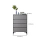 Commode en bois manufacturé avec coffre de rangement contemporain de 15,6 pouces de largeur