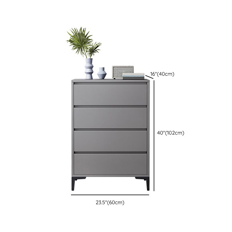 Commode en bois manufacturé avec coffre de rangement contemporain de 15,6 pouces de largeur