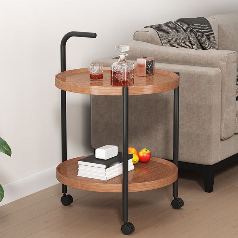 Black Metal 3 Legs Side Table Modernistic Sofa Side Accent Table with Shelf Clearhalo 'Coffee & Accent Tables' 'End & Side Tables' 'end_side_tables' 'furn' 'furn_end_side_tables' 'Furniture' 'Living Room Furniture' 1200x1200_246eaf6d-92e9-47ba-96fd-105c40905450