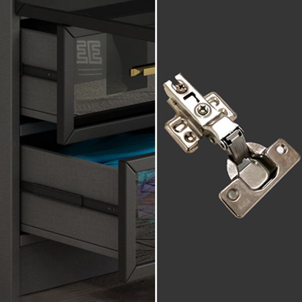 Contemporary Style Glass Wardrobe Grey Colour Wardrobe Closet Clearhalo 'Armoires & Wardrobes' 'armoires_wardrobes' 'Bedroom Furniture' 'furn' 'furn_armoires_wardrobes' 'Furniture' 1200x1200_24717c7f-2755-4bf2-bf90-4e68ed974d60