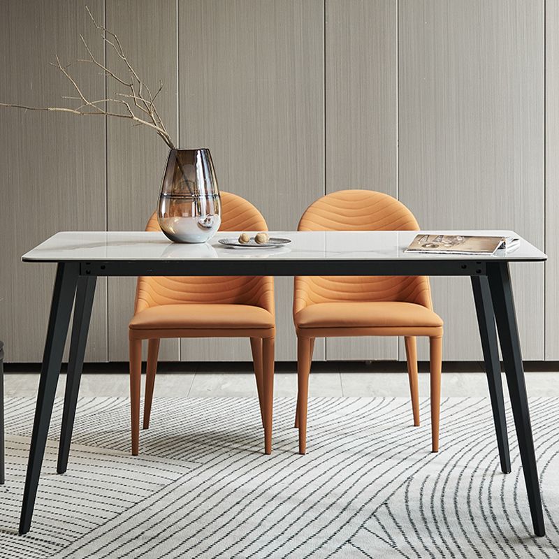 Contemporary Armless Dining Chairs Upholstered Dining Side Chair