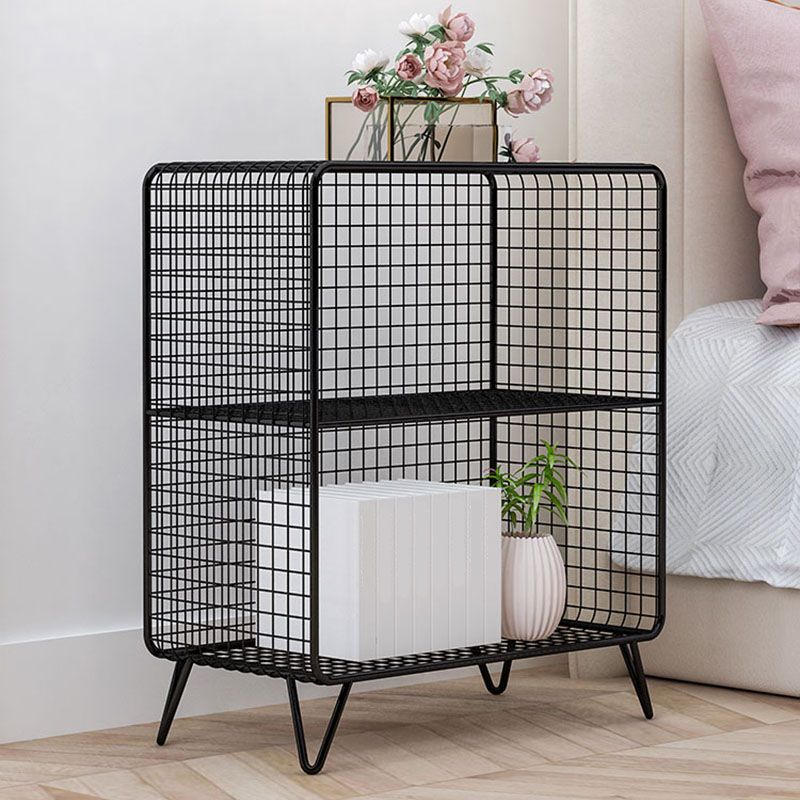Modern Metal Bedside Cabinet Open Storage Nightstand with Shelves Clearhalo 'Bedroom Furniture' 'furn' 'furn_night_stand' 'Furniture' 'night_stand' 'Nightstands' 1200x1200_24726ca1-30d5-4088-b7b3-9c447887d7b0