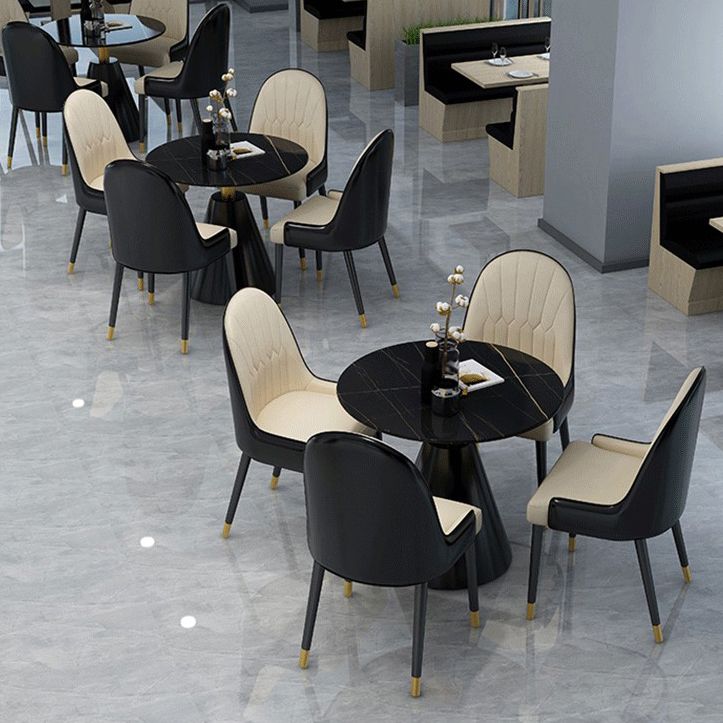 Sintered Stone Dining Table Modern Round Dining Table with Pedestal Base Clearhalo ' dining_table' 'Dining Tables & Seating' 'Dining Tables' 'furn' 'furn_dining_table' 'Furniture' 'furniture_dining_table' 'Kitchen & Dining Furniture' 'kitchen&dining_furn' 'kitchen' 'kitchen_dining_table' 1200x1200_2477e447-73d0-4383-95e1-961eeb0b8b09
