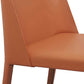Contemporary Solid Back Chair 18'' Wide Leather Chair with 4 Metal Legs for Home Clearhalo ' kitchen&dining_furn' 'Dining Chairs' 'Dining Tables & Seating' 'dining_chair' 'furn' 'furn_dining_chair' 'Furniture' 'furniture_dining_chair' 'Kitchen & Dining Furniture' 'kitchen' 1200x1200_247a39f4-ba61-419e-b495-7da5ae2fe8b9