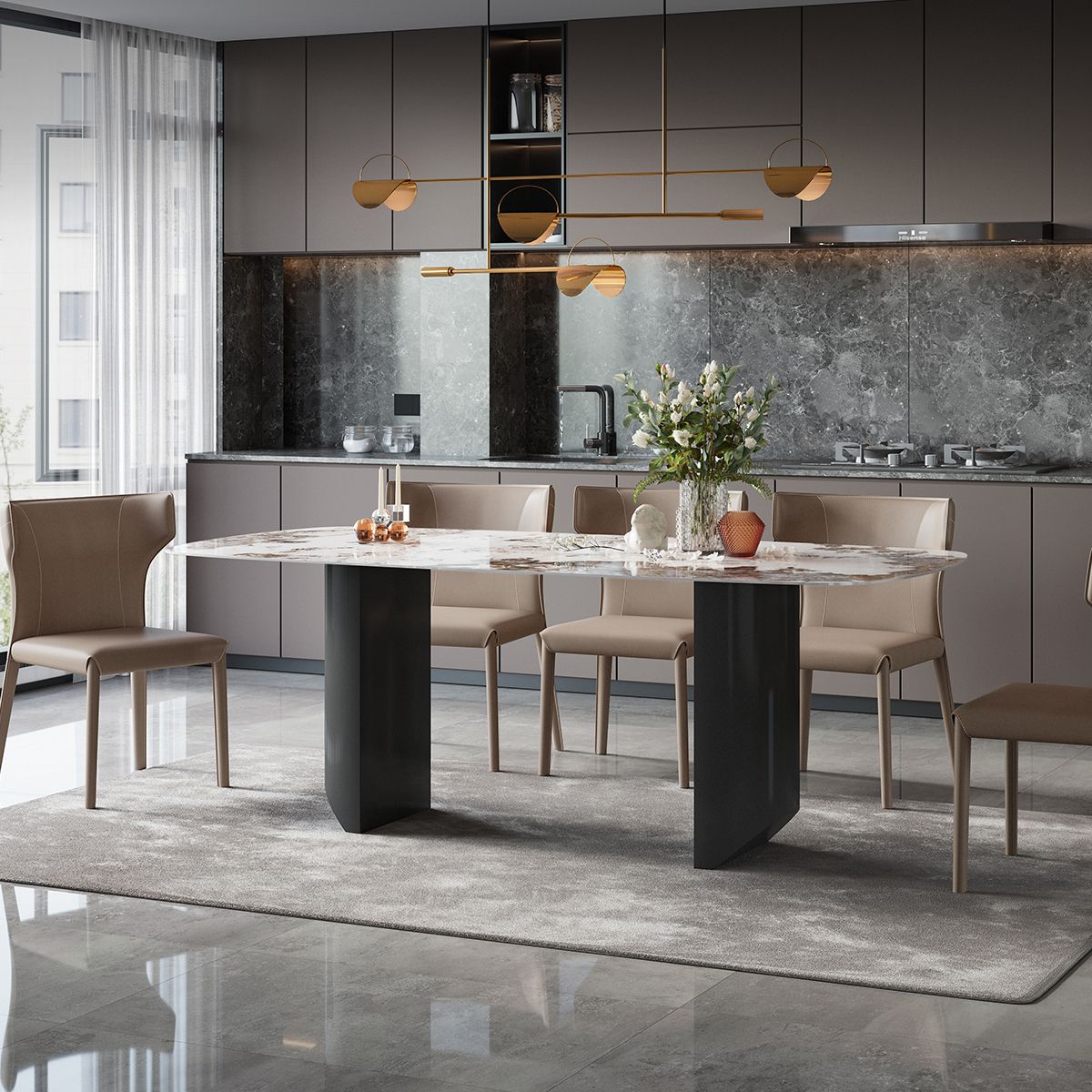 Metal Modern Rectangle Indoor Table Sintered Stone Table for Dining Room Clearhalo ' dining_table' 'Dining Tables & Seating' 'Dining Tables' 'furn' 'furn_dining_table' 'Furniture' 'furniture_dining_table' 'Kitchen & Dining Furniture' 'kitchen&dining_furn' 'kitchen' 'kitchen_dining_table' 1200x1200_247a7173-b6d2-4372-9be5-562399408327