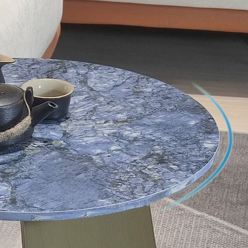 Tavolino contemporaneo di pietra rotonda C, dia 15,7 "/17,7" /19.7 "