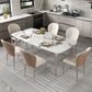 Modern Rectangular Table Sintered Stone Dining Table with 4 Legs for Home Clearhalo 'Dining Tables & Seating' 'Dining Tables' 'dining_table' 'furn' 'furn_dining_table' 'Furniture' 'Kitchen & Dining Furniture' 1200x1200_247ba970-1d16-46d9-bb7f-1e581ea7436a