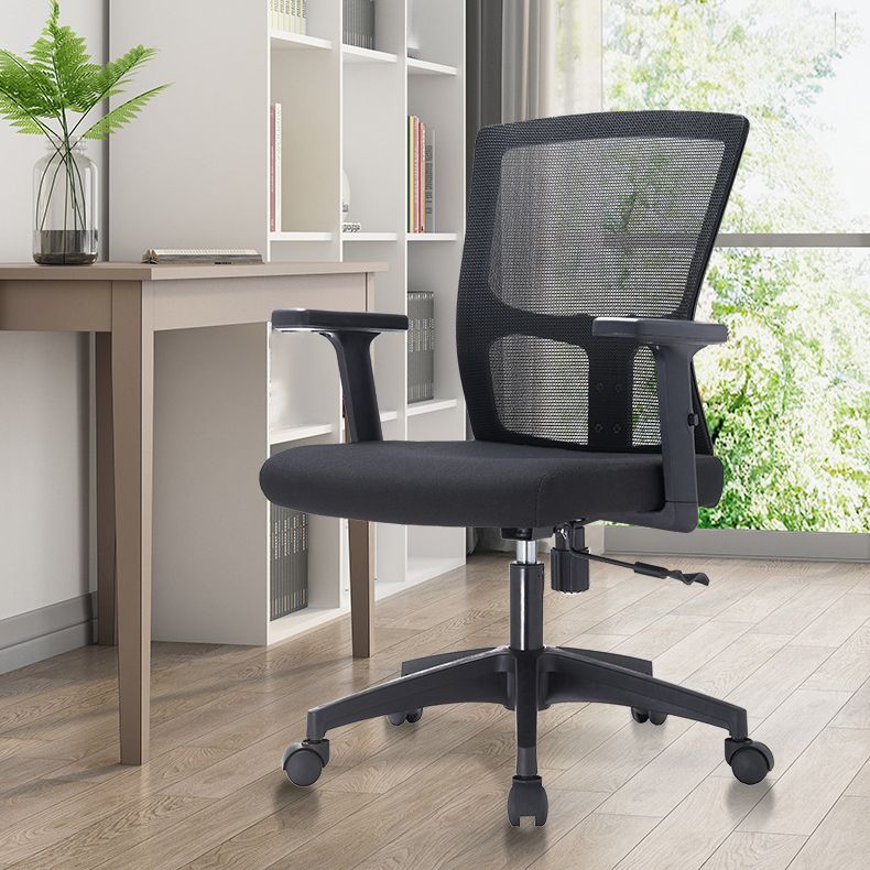 23" silla de oficina moderna respirable del negro de AirGrid de la silla de escritorio ancha
