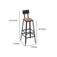 Industrial Faux Wood Pub Table Set 1/5 Pieces Bar Set with Metal Frame Clearhalo 'Bar Furniture' 'furn' 'furn_home_bar_bar_sets' 'Furniture' 'Home Bars & Bar Sets' 'home_bar_bar_sets' 'Kitchen & Dining Furniture' 1200x1200_247dcc27-3ada-4f5e-8aef-d86a958e0859