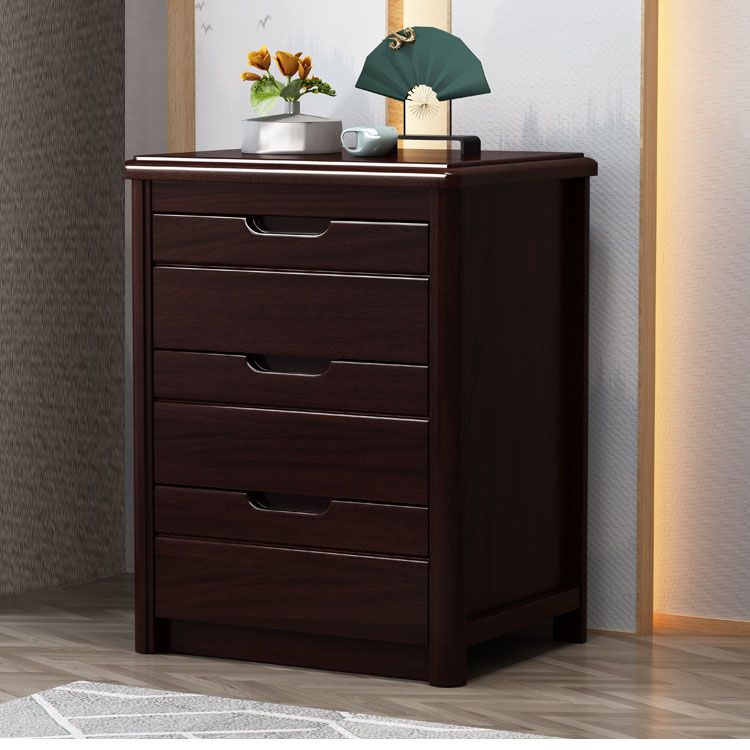 Cofre de lencería de madera de 16 "W cofre de almacenamiento tradicional con 3/4/5 cajones