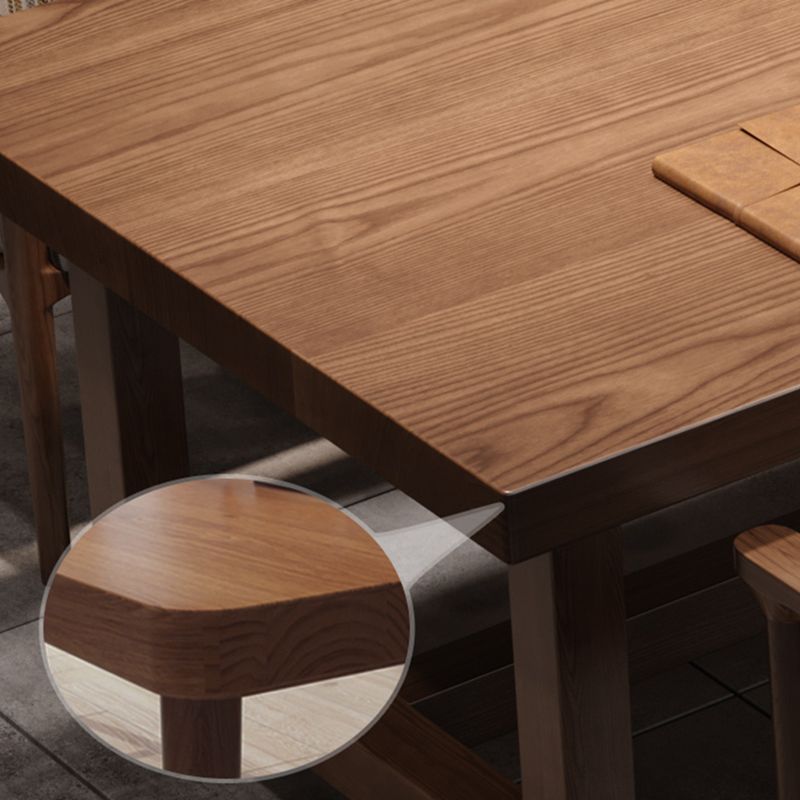 Rectangular Shaped Office Conference Table Wooden Writing Desk in Brown Clearhalo 'furn' 'furn_office_desk' 'Furniture' 'Office Desks' 'Office Furniture' 'office_desk' 1200x1200_2480f619-e3ec-4d1d-ac1e-9ae7bc4df574