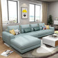 Sofa sectionnel du bras carré 125.98 "W Faux Leather 4 sièges Sectional
