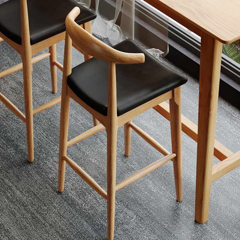 1/4 Pieces Table and Stool Set Modern Solid Wood Pub Dining Set Clearhalo 'Bar Furniture' 'furn' 'furn_home_bar_bar_sets' 'Furniture' 'Home Bars & Bar Sets' 'home_bar_bar_sets' 'Kitchen & Dining Furniture' 1200x1200_2481c874-ccf7-4267-b2b0-c1ea93d87cc8