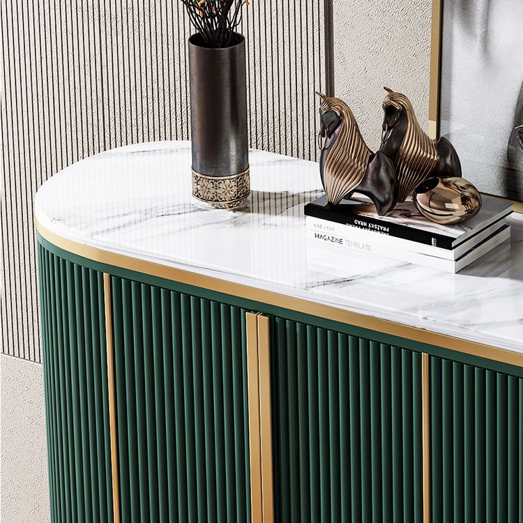 Glam Style Sideboard Stone Top Sideboard with Door for Living Room Clearhalo 'buffet_sideboard' 'Buffets & Sideboards' 'furn' 'furn_buffet_sideboard' 'Furniture' 'Kitchen & Dining Furniture' 1200x1200_24844b8b-df3c-4c43-8306-3fb4fc61e53a