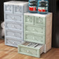 White/Blue/Green Lingerie Chest Contemporary Plastic Chest with Drawers for Bedroom Clearhalo 'Bedroom Furniture' 'Dressers & Chests' 'dressers_chests' 'furn' 'furn_dressers_chests' 'Furniture' 1200x1200_248476ce-6c4e-4490-9022-8f574d91f091