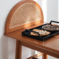 Ensemble de Table de Pub en bois moderne 1/2 pièces, Table de comptoir fixe pour salle à manger