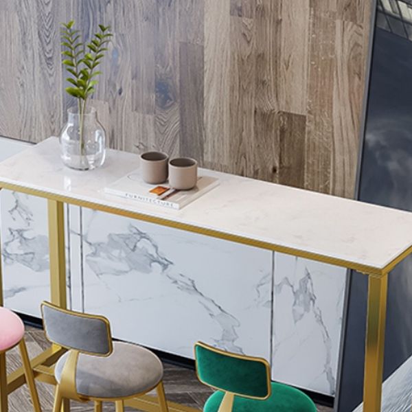 Glam Style Rectangle Bar Set 1/4/7 Pieces Faux Marble Pub Dining Set for Indoor Clearhalo 'Bar Furniture' 'furn' 'furn_home_bar_bar_sets' 'Furniture' 'Home Bars & Bar Sets' 'home_bar_bar_sets' 'Kitchen & Dining Furniture' 1200x1200_248a1422-3bd0-4962-8430-09ef6d05d660