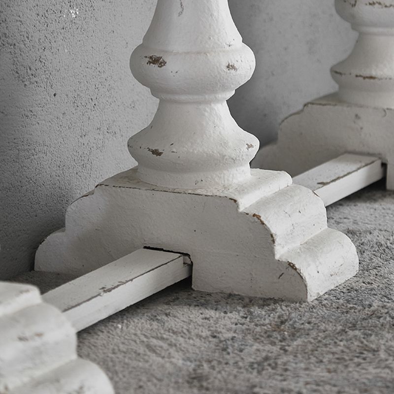 Rectangle French Country Console Table White Wood Sofa Table